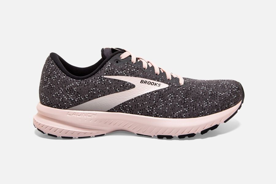 Tenis Corrida Brooks Launch 7 Feminino Brasil - Pretas/Roxo 4902753-EB